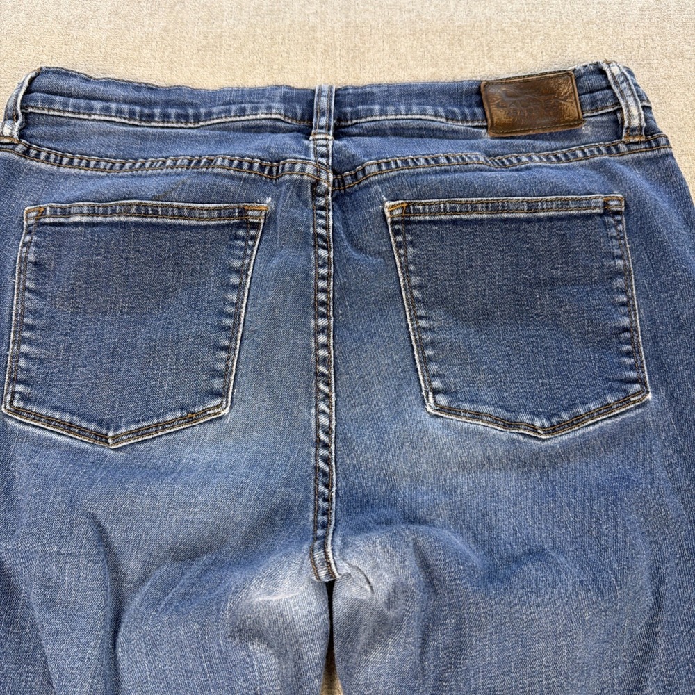 Lauren Ralph Lauren Jeans Womens 10 Blue Straight Leg Logo Preppy Medium Wash - Picture 15 of 16